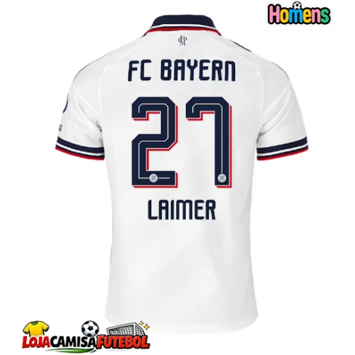 Camisa de Futebol Bayern Munich Konrad Laimer #27 Equipamento Secundário 2026-27 Manga Curta